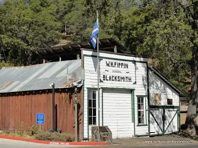 blacksmith building in Rough and Ready, California