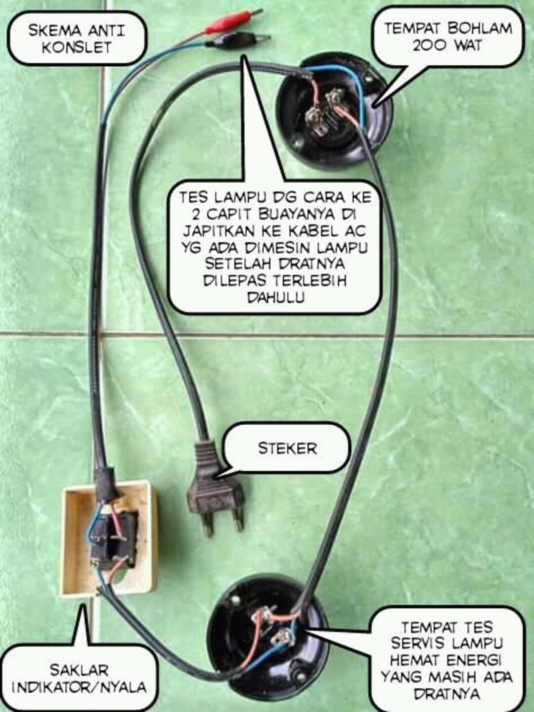 Cara Mudah Servis Lampu Hemat Energy Philips Osram Panasonic Aman Anti Konslet Youtube
