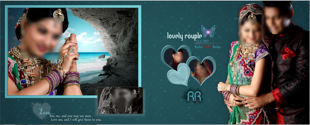 Wedding Photo Album Design PSD Templates 12x36 Collection JainexArt I