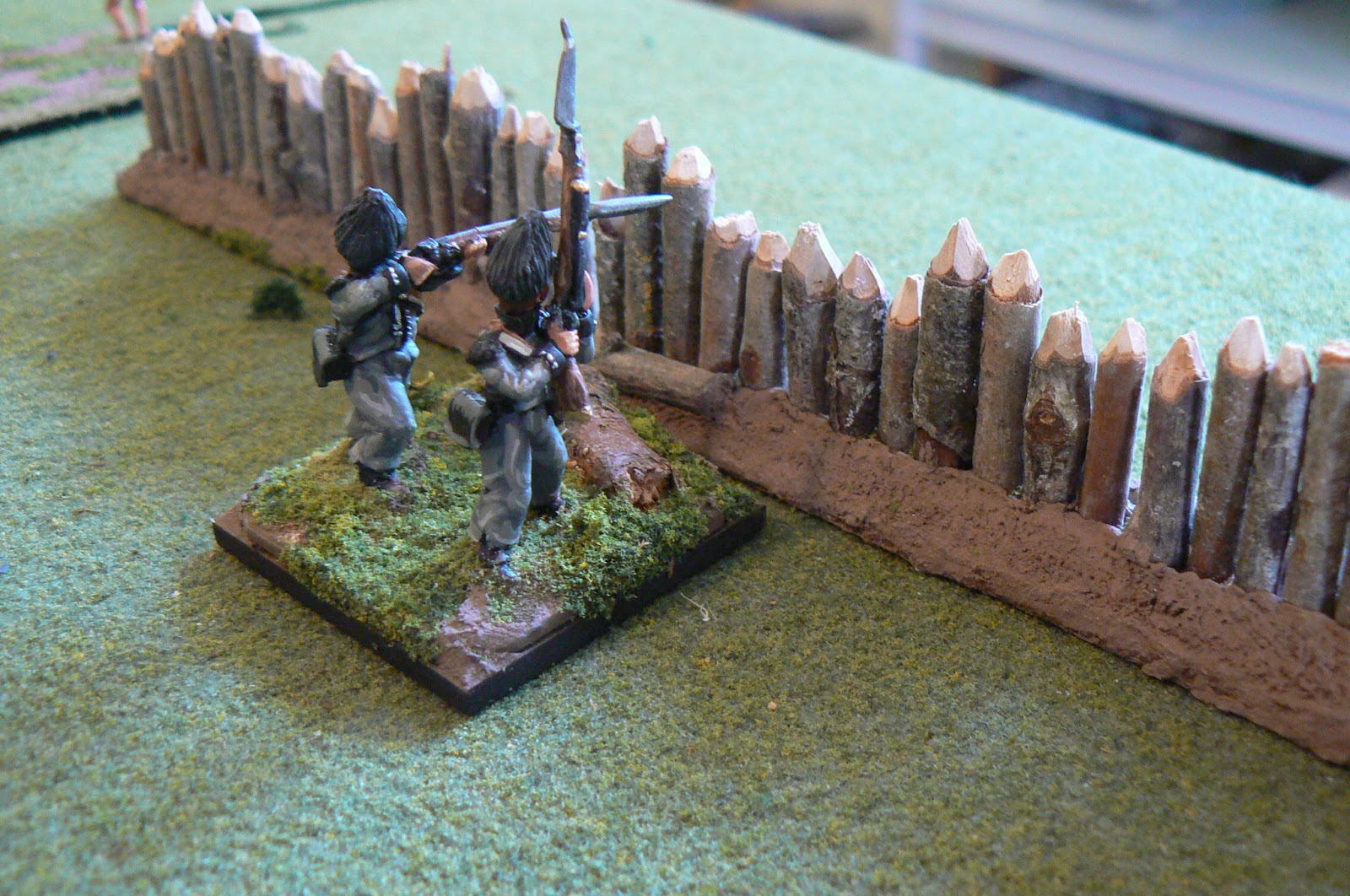 Dots of Paint Wooden fortifications