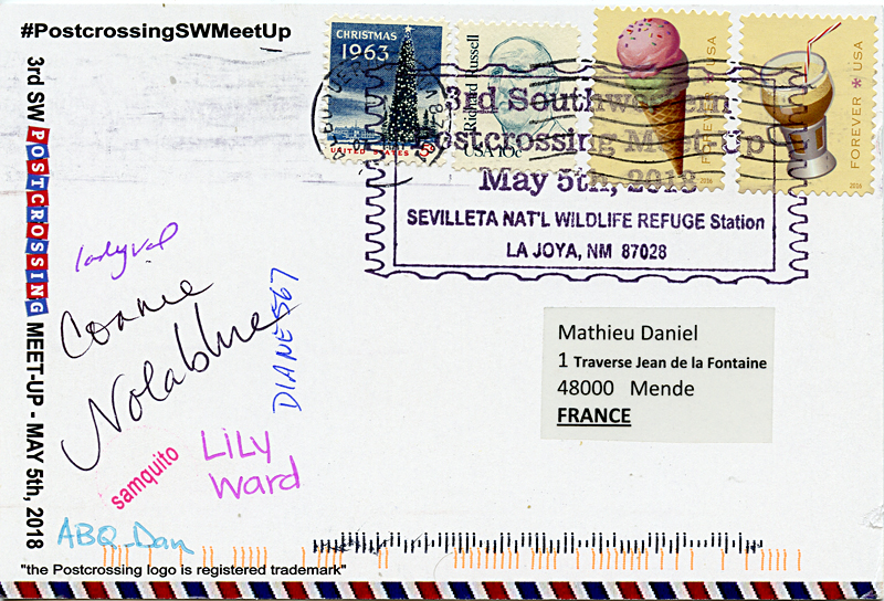 La Boîte aux Lettres du Monde Carte postale des EtatsUnis