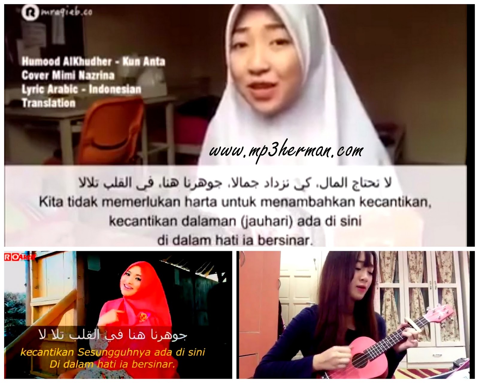 Download Music Kun Anta Humood AlKhudher Versi Cover