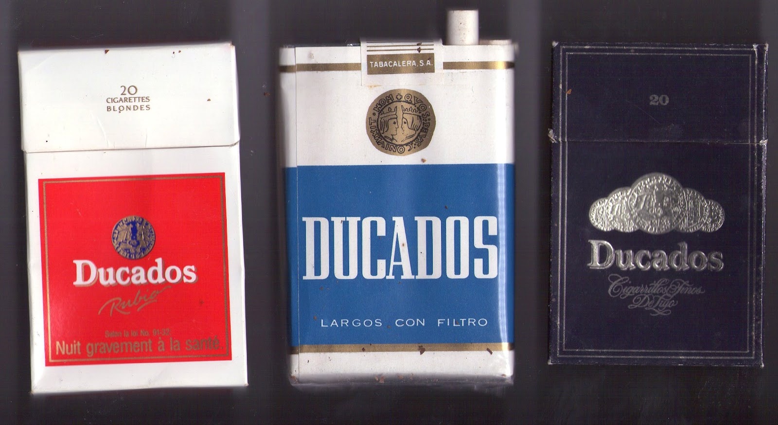 Ma Collection de paquets de cigarettes DUCADOS Ma Collection de paquets de cigarettes DUCADOS