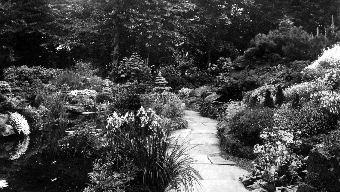 Tour Scotland Old Photograph Rock Garden Bellfield House Scotland