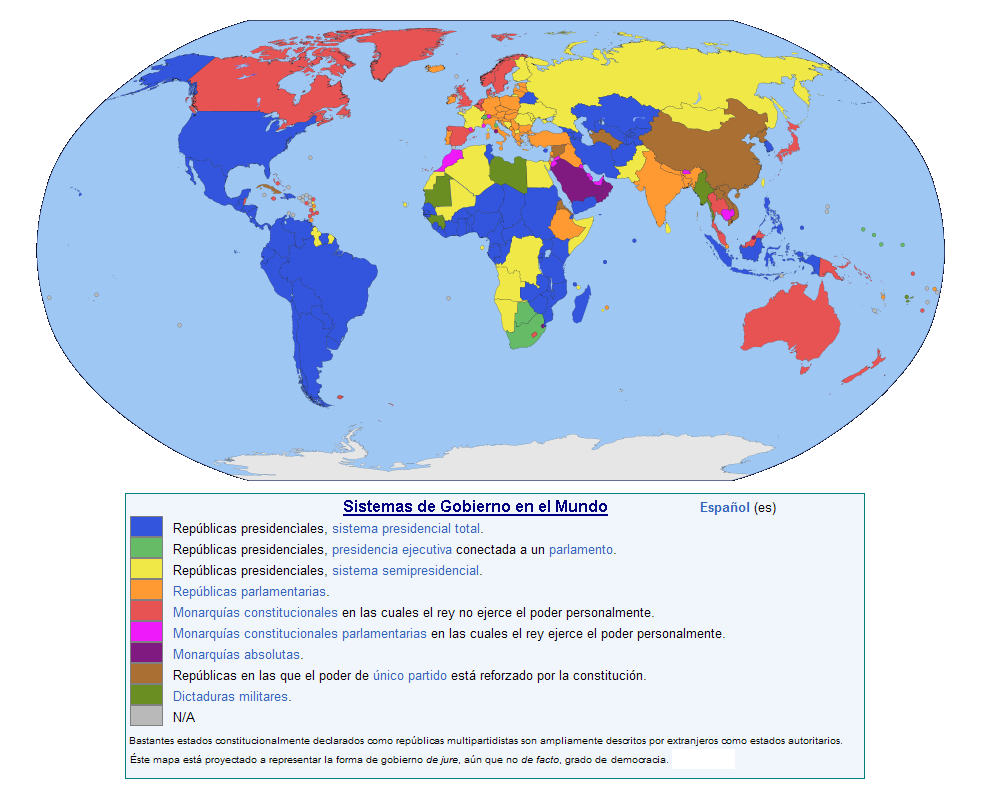 Nayeli Vianey Soriano Mateo MAPA DE SISTEMAS DE GOBIERNO EN EL MUNDO Nayeli Vianey Soriano Mateo MAPA DE SISTEMAS DE GOBIERNO EN EL MUNDO