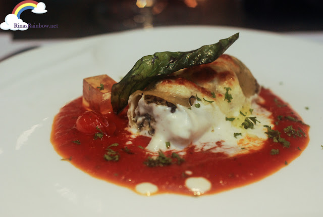 three-mushroom and Spinach Cannelloni