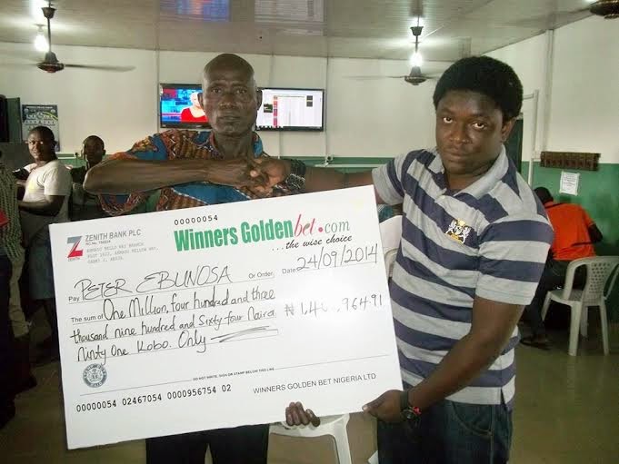 Winners Golden Bet raises winnings to N25million