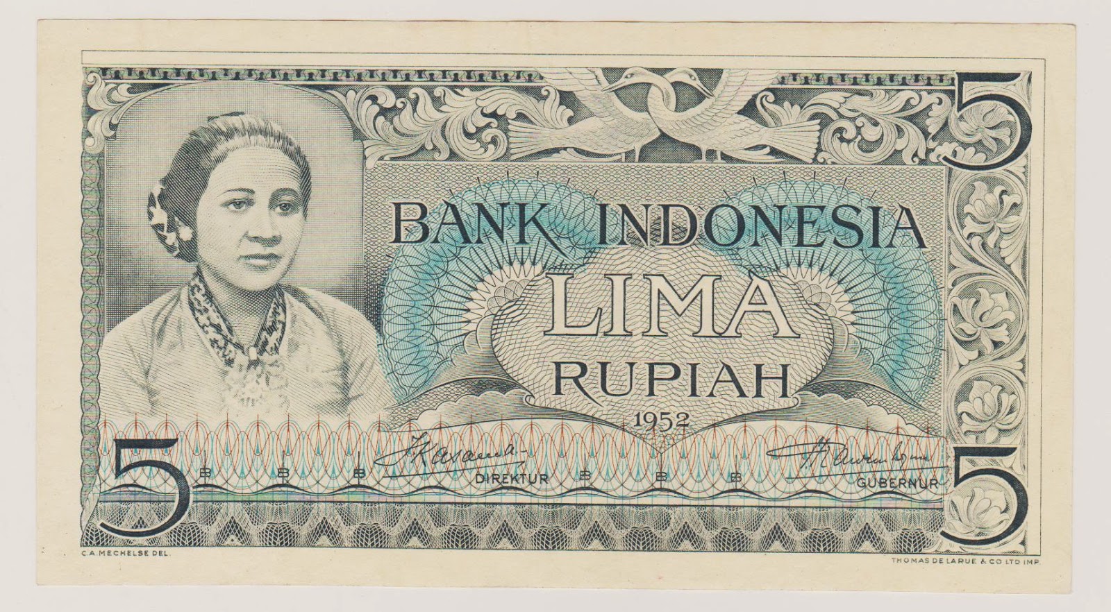 uang kuno seri kebudayaan tahun 1952