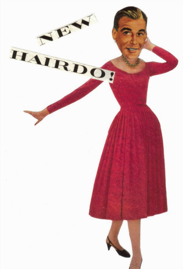 Dadadreams' Original Collage Art The Clothes Make the Man