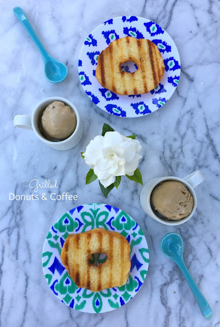 Grilled Donuts and Coffee Ice Cream - Perfect Father's Day or Summer Dessert | www.jacolynmurphy.com
