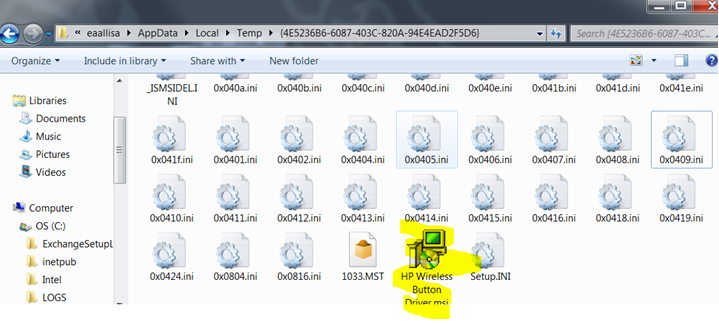 Hp wireless button driver will not install