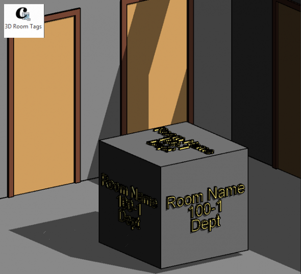 Revit AddOns Free Place 3D Room Tags from Case (Updated)