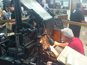 Linotypeのオペレーター