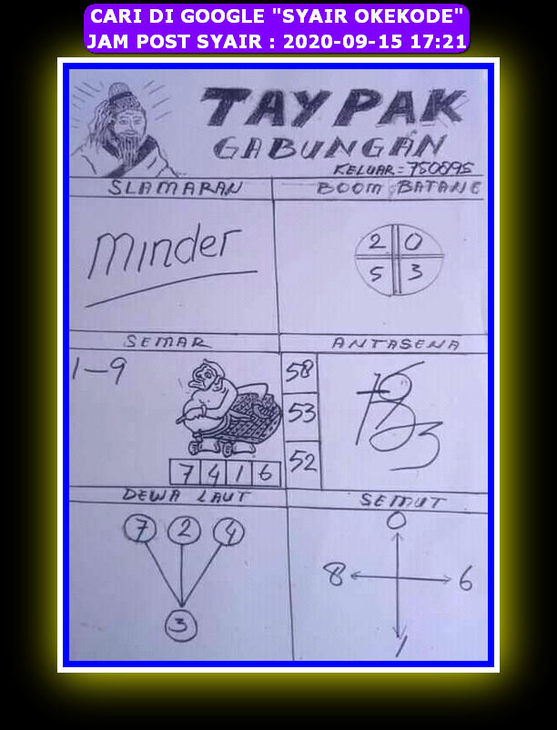 1 New Message Kode Syair Hongkong 15 September 2020 Forum Syair Togel Hongkong Singapura Sydney