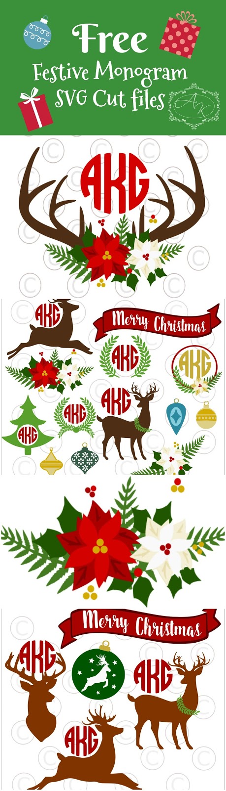 Download Mama S Gone Crafty Festive Christmas Monogram Svgs PSD Mockup Templates