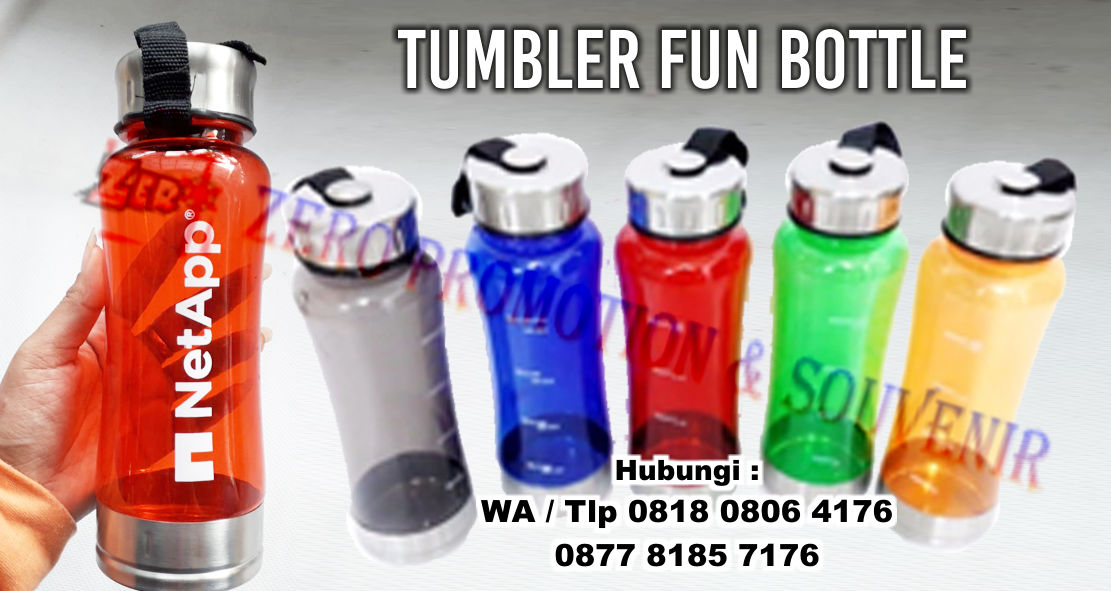 Jual tumbler fun bottle botol tempat minum fun bottle zeropromosi