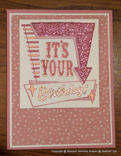 Marquee Messages, Stampin' Up!, Stamping Serenity, Glimmer Paper