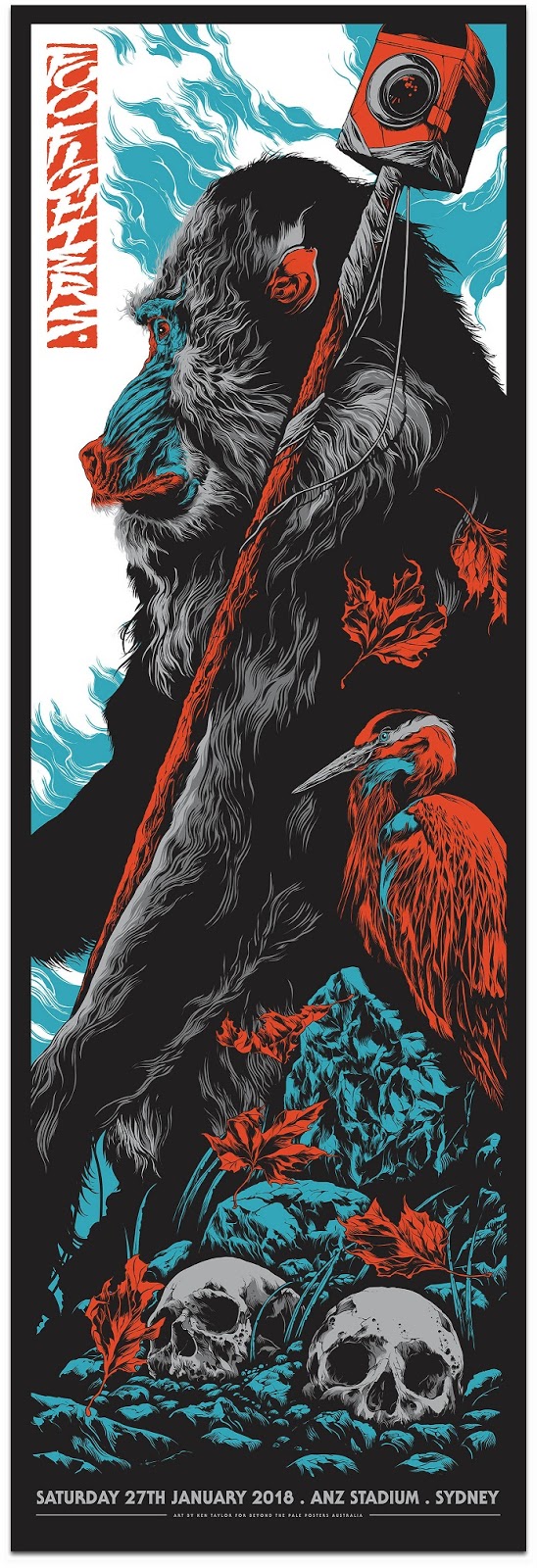 INSIDE THE ROCK POSTER FRAME BLOG Ken Taylor Foo Fighters Sydney Poster