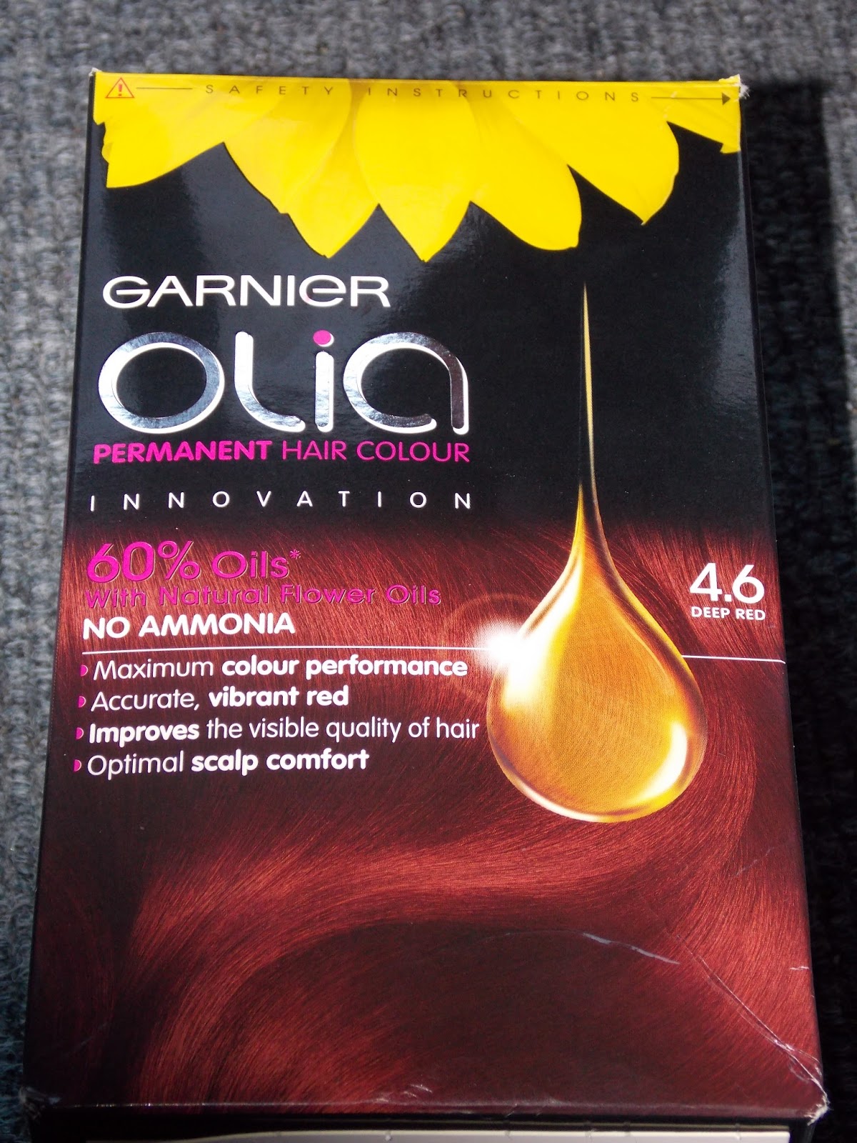 VidathingS: Review - Garnier Olia Permanent Hair Colour / Deep Red