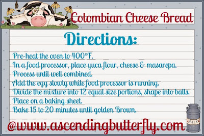 Columbian Cheese Bread Recipe Directions List English