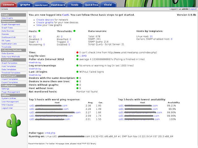 Petr's blog about Linux: Cacti 0.8.8b non-interactive installation and ...