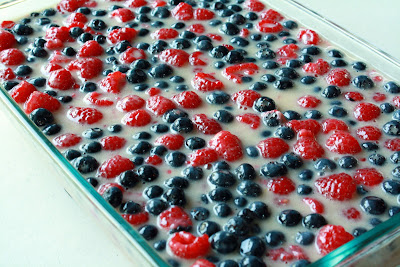 unbaked berry pie on sheet pan