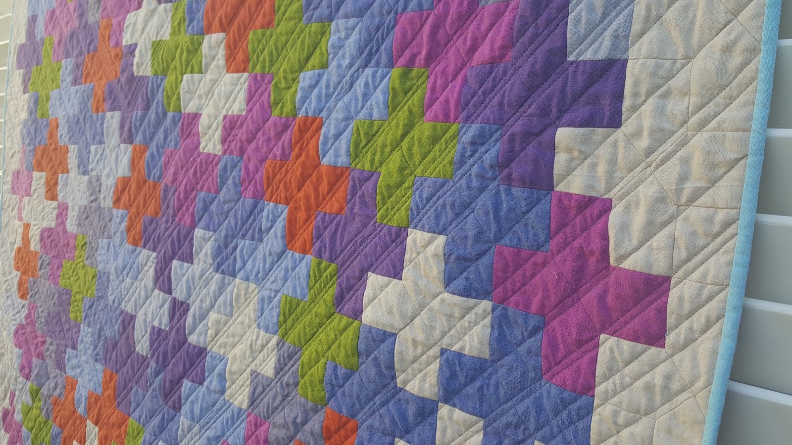 Vicki Sews EPP Plus+ Quilt finished