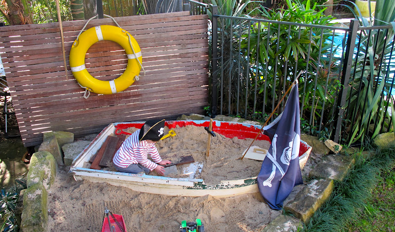 Two Little Pirates: The old boat sand pit or as it's being 