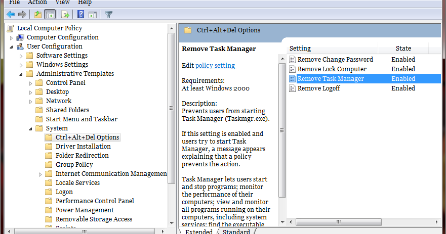 Ilfan Blog: Cara Remove Task Manager Windows 7