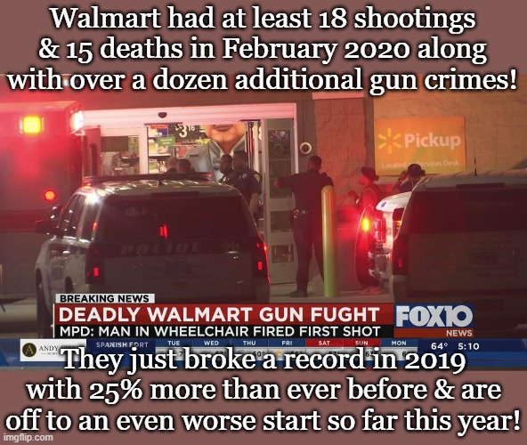 Non Violent Grass Roots Reform And Democracy Walmart Crime Report February 2020