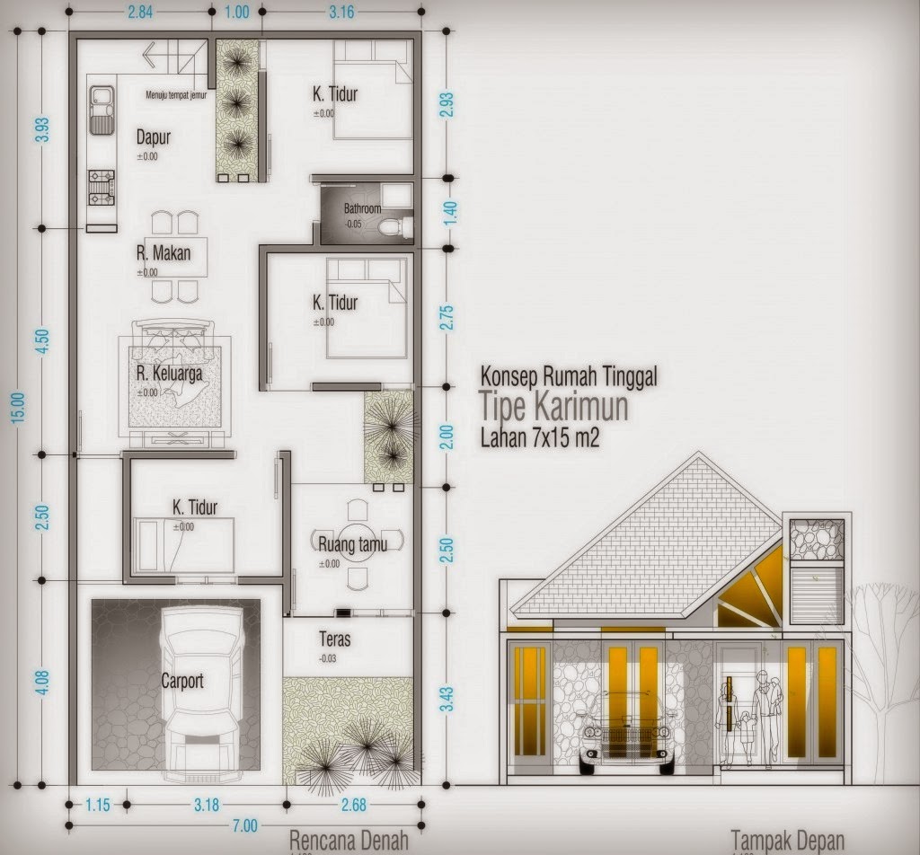 Cara Membuat Konsep Denah Rumah Sederhana Serta Contohnya 