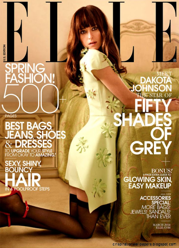 Celey  Dakota Johnson covers ELLE in a 3950 Shades39 inspired