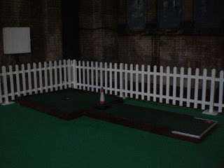 Indoor Crazy Golf course at Alexandra Palace in London