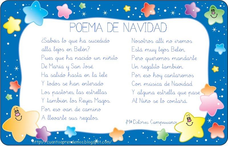 Spagnolo in Ticino: Poema de Navidad
