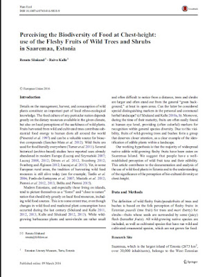 https://www.academia.edu/23078447/Perceiving_the_Biodiversity_of_Food_at_Chest-height_use_of_the_Fleshy_Fruits_of_Wild_Trees_and_Shrubs_in_Saaremaa_Estonia