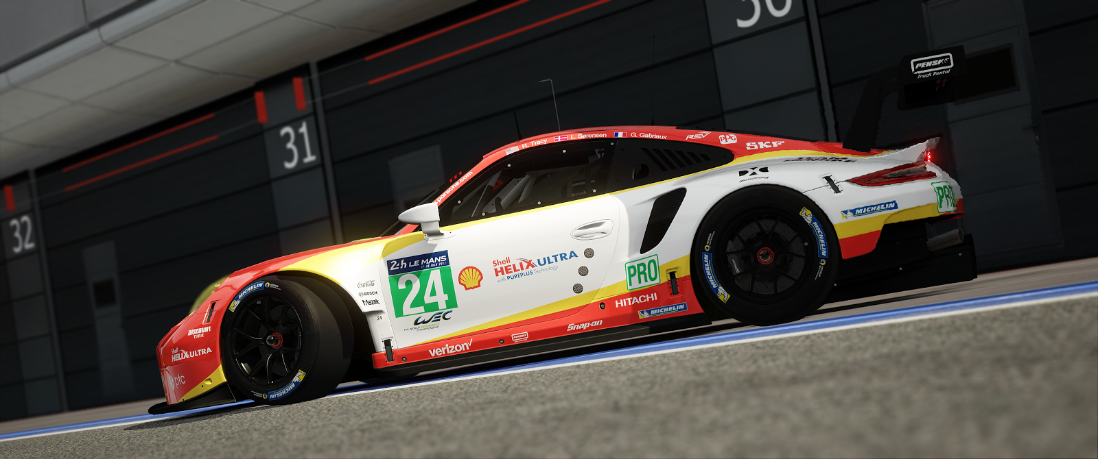 S.56 Design: Porsche 911 RSR Team Penske Shell #24