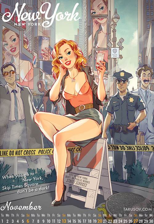 Start 2016 With This Classic American Girls Pin-Up Calendar