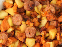 One-Pan Paleo Chicken Apple Sausage & Sweet Potato Skillet