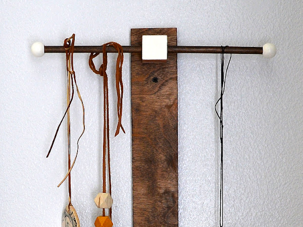 DIY Modern Wood Necklace Hanger 