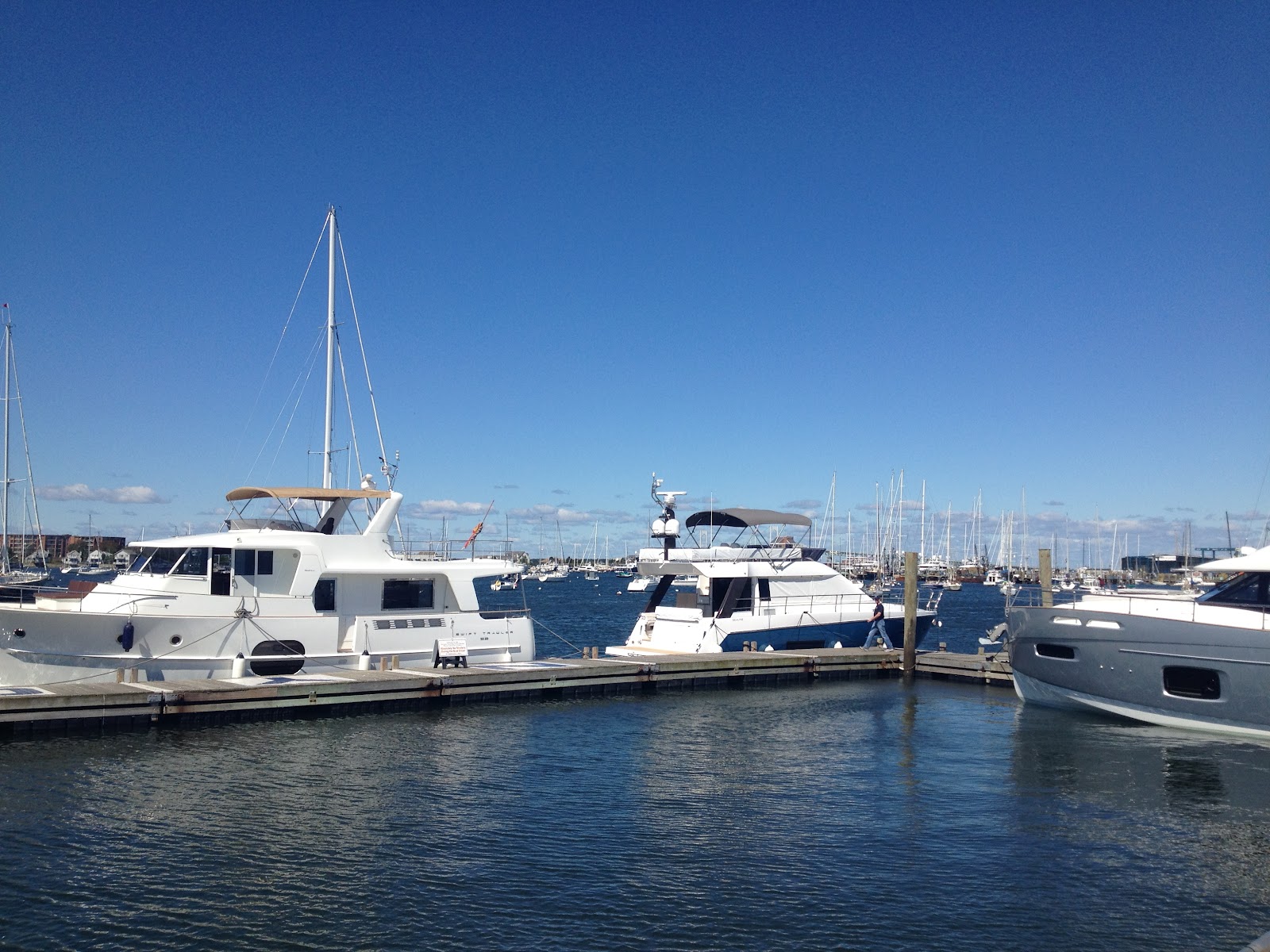 12 Meter Charters Sailing in Newport, RI Newport Boat Show Set Up