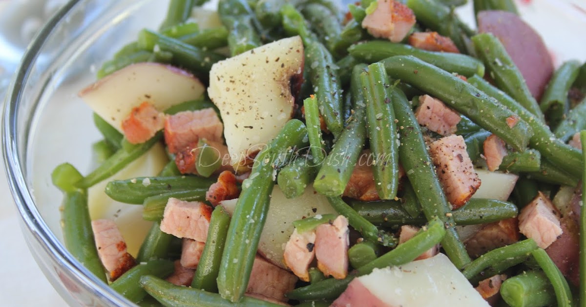 Deep South Dish Country Green Beans with Ham and Potatoes