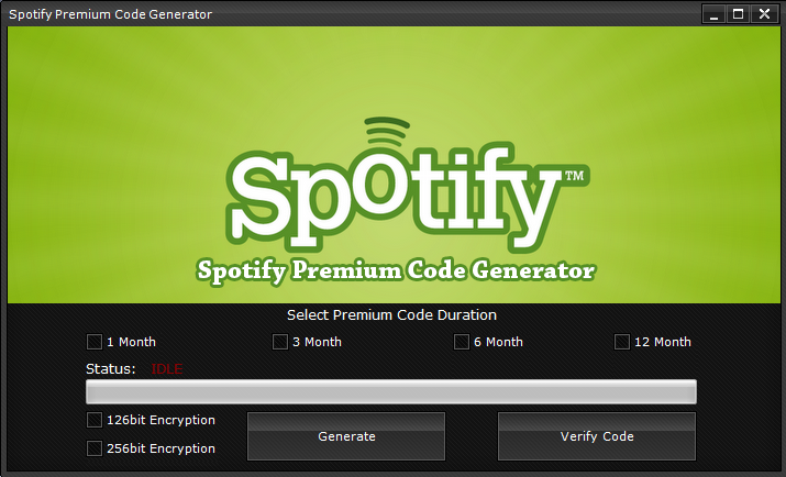 free spotify premium code generator