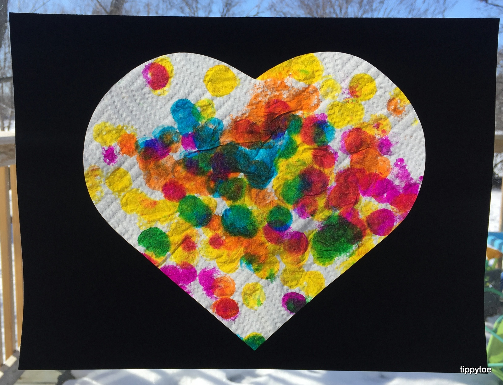 Tippytoe Crafts Dot Art Suncatchers