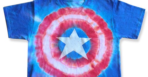 captain america tie dye shirt instructions