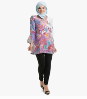 model baju batik muslim terbaru
