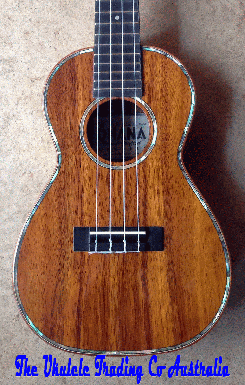 OHANA CK350G CONCERT UKULELE Limited Edition, Solid Hawaiian grown Koa