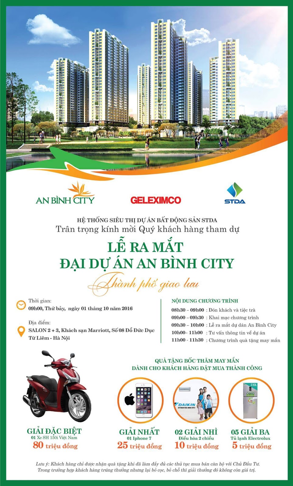 Thư mời mở bán dự án chung cư An Bình City Thư mời mở bán dự án chung cư An Bình City