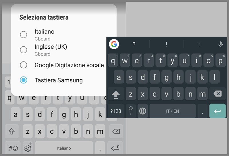 Cambiare tastiera predefinita con Android 7 Nougat