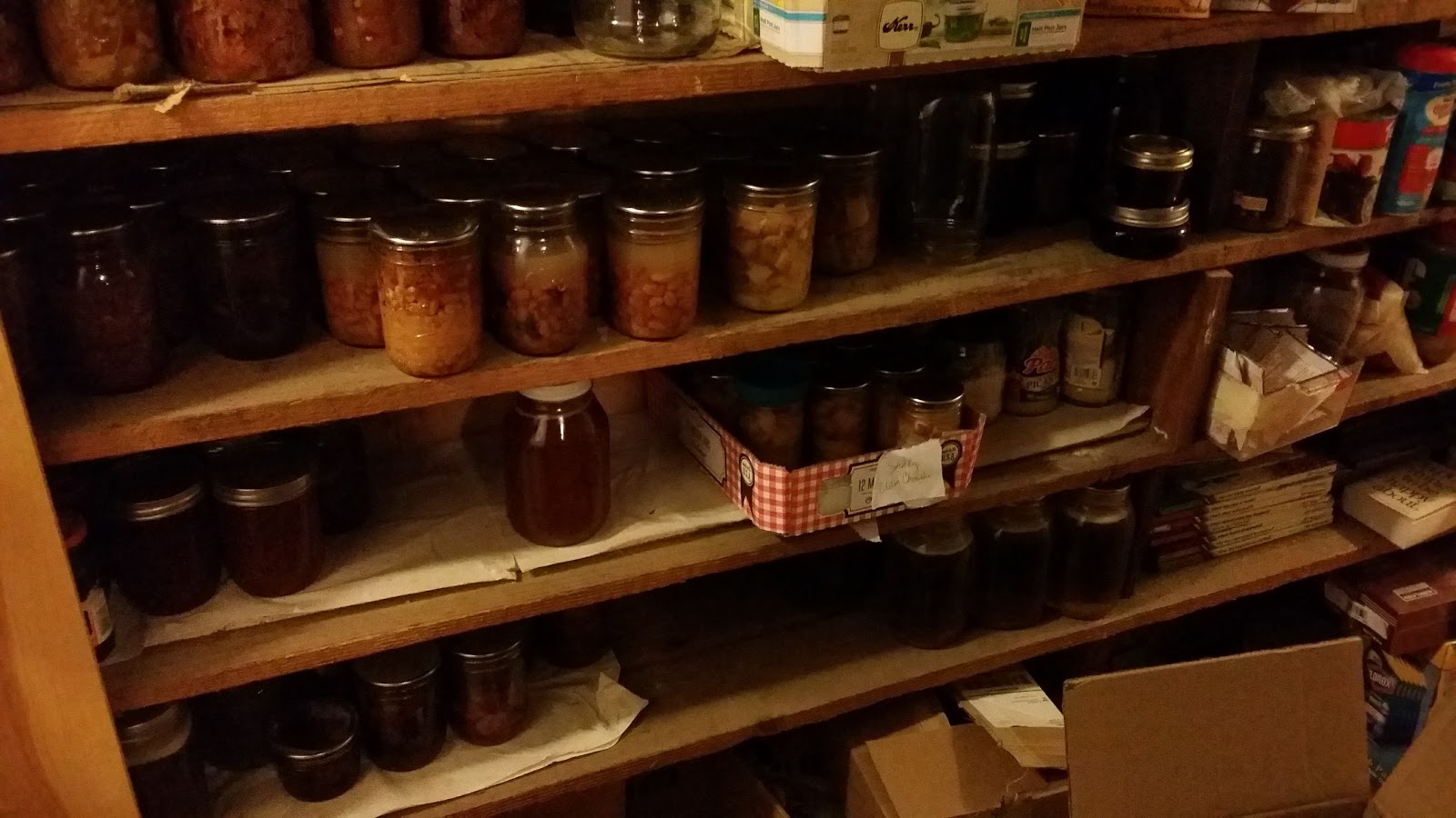 Gramma's Quilting Room Stocking The Winter Pantry