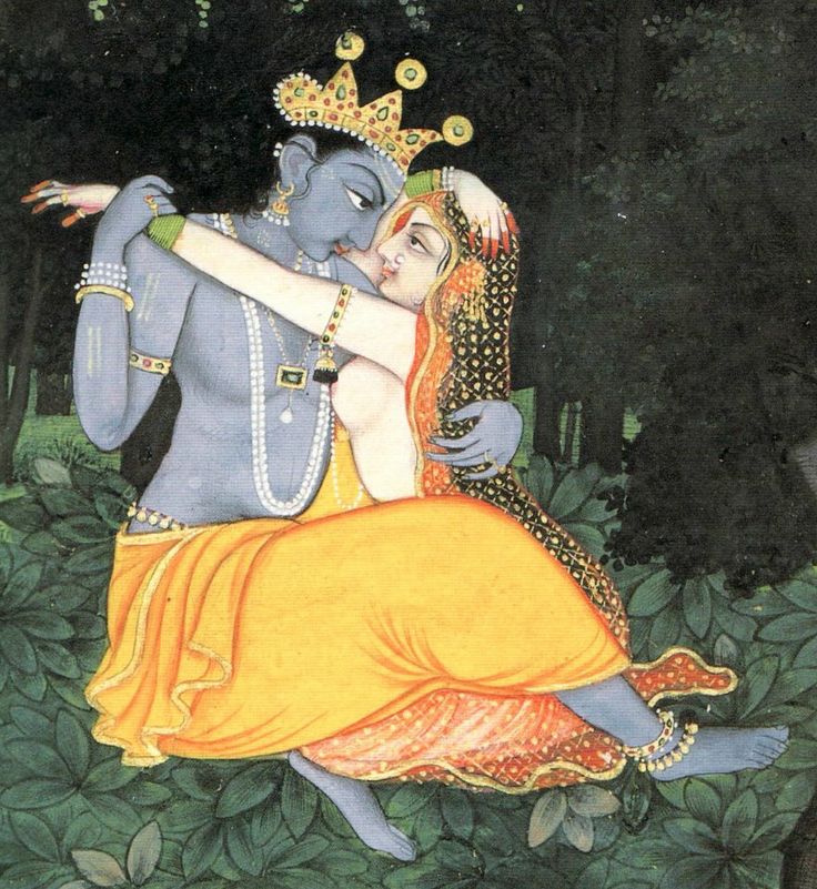 Radha and Krishna.
